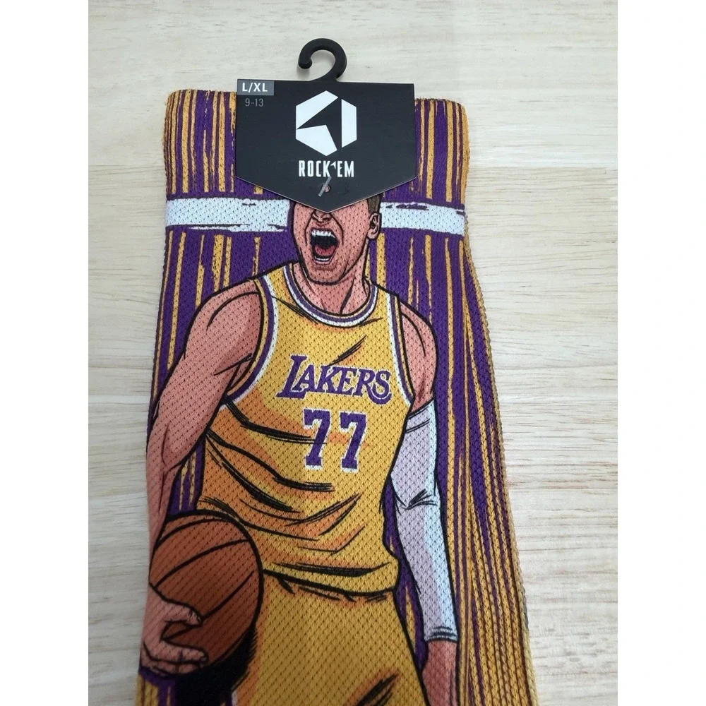 Luka Doncic Los Angeles Lakers Rock Em Socks NBA - Men's L/XL (9-13) - New
